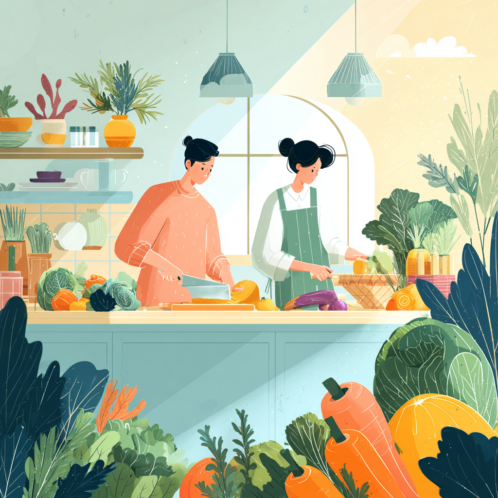 Alimente sănătoase și colorate aranjate estetic