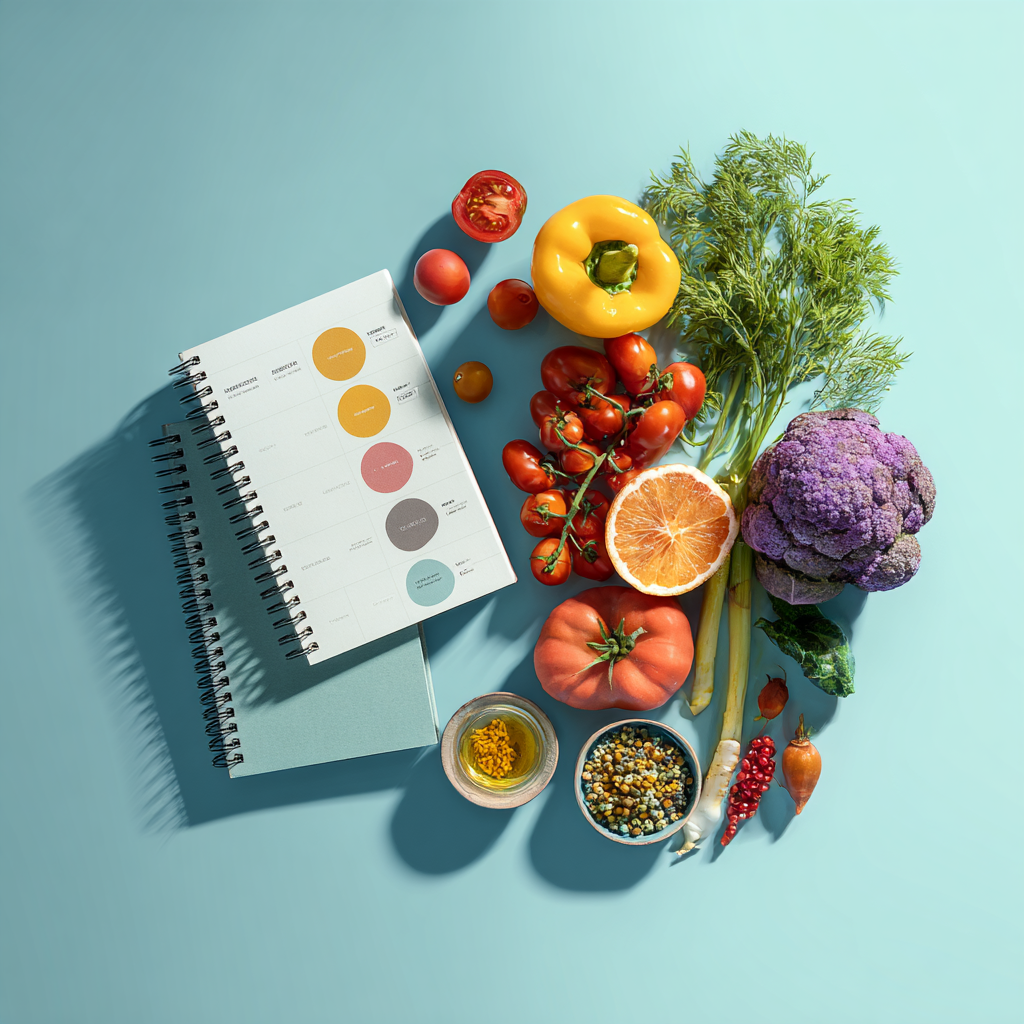 Proces de planificare nutrițională cu alimente sănătoase